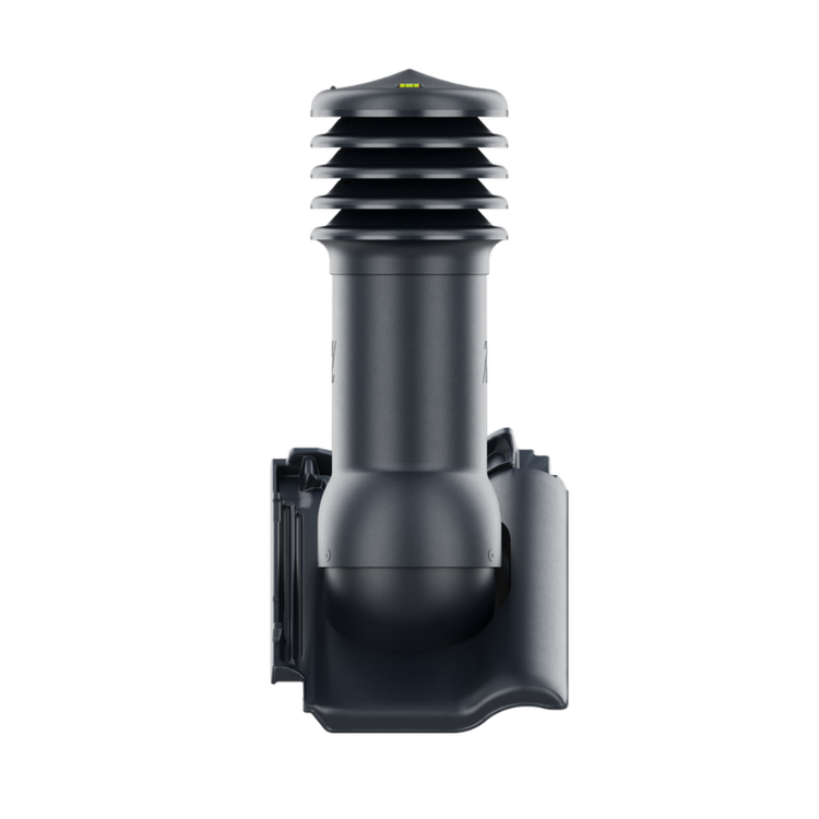 Kominek wentylacyjny do dachówki PIEMONT ANTRACYT/GRAFIT ANGOBA fi125