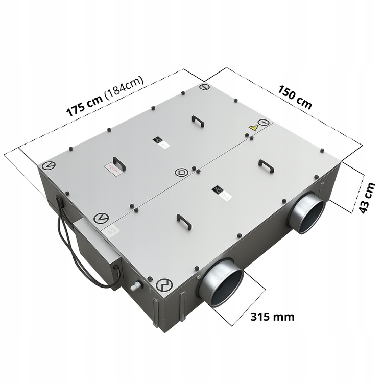 CENTRALA WENTYLACYJNA dla budynków użyteczności publicznej HAVA 2000P