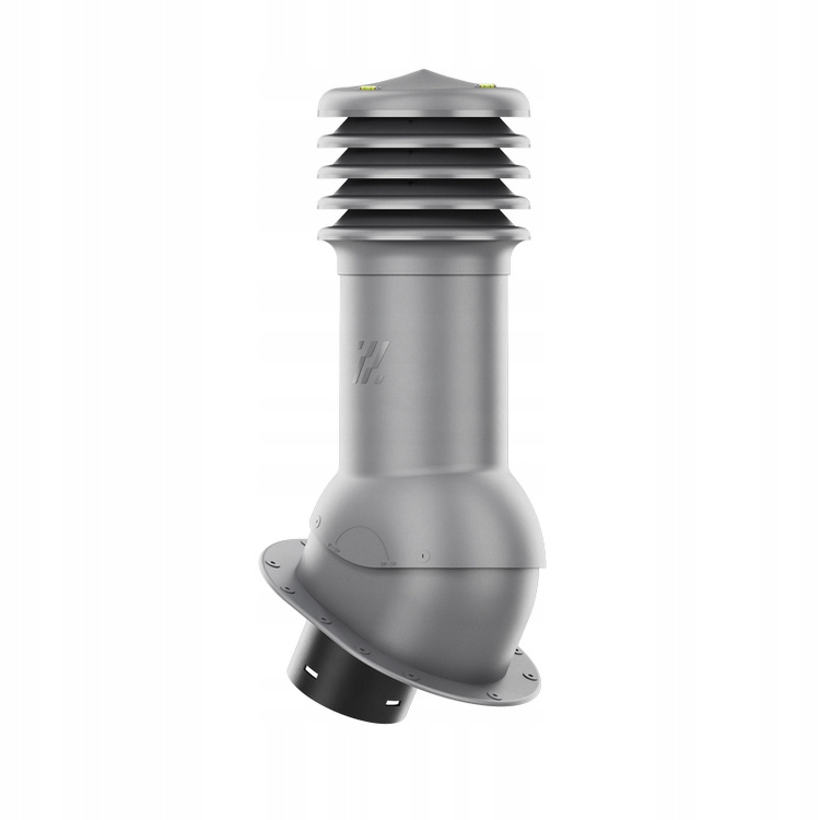 Kominek wentylacyjny WYRZUTNIA do pokryć płaskich GRAFITOWY fi125