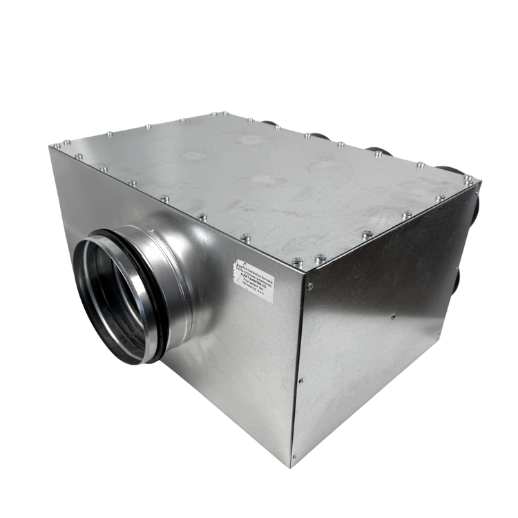 Skrzynka rozdzielcza rozdzielacz przelotowy wentylacja fi 160 / 8x90 mm