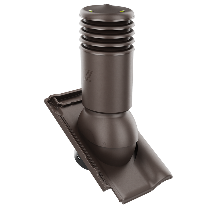 Kominek wentylacyjny IZOLOWANY do dachówki PIEMONT BRĄZOWA ANGOBA/JESIENNY LIŚĆ fi150