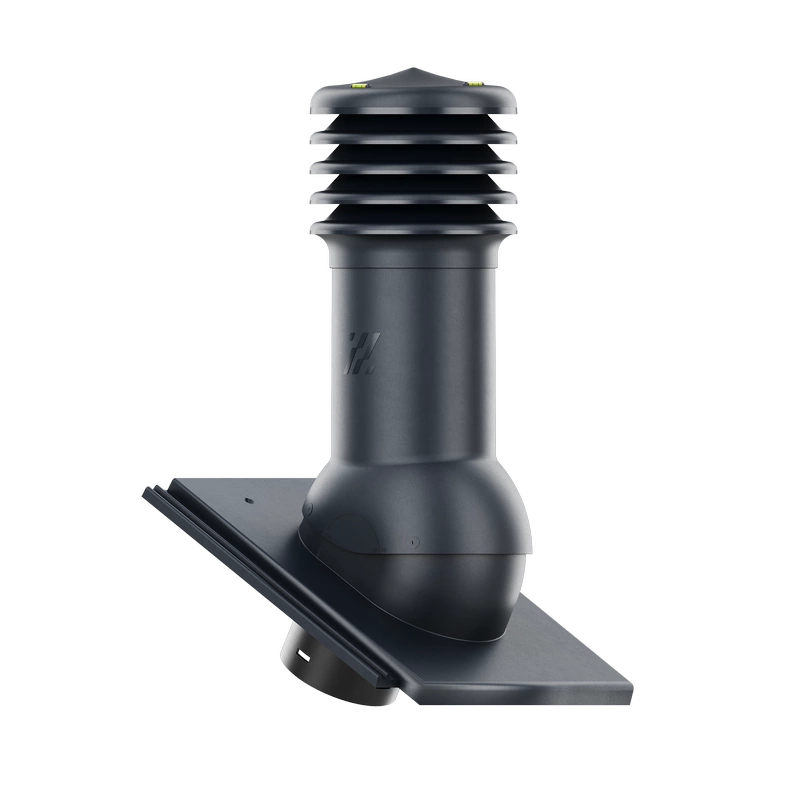 Kominek wentylacyjny do dachówki ALEGRA 9 CZARNA ANGOBA SZLACHETNA fi125 pol_pl_Kominek-wentylacyjny-WYRZUTNIA-do-pokryc-plaskich-BRAZOWY-fi125-6736_2