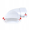 Kolano poziome 90° Rekuperacja - System Owalny FLAT 52x117 mm