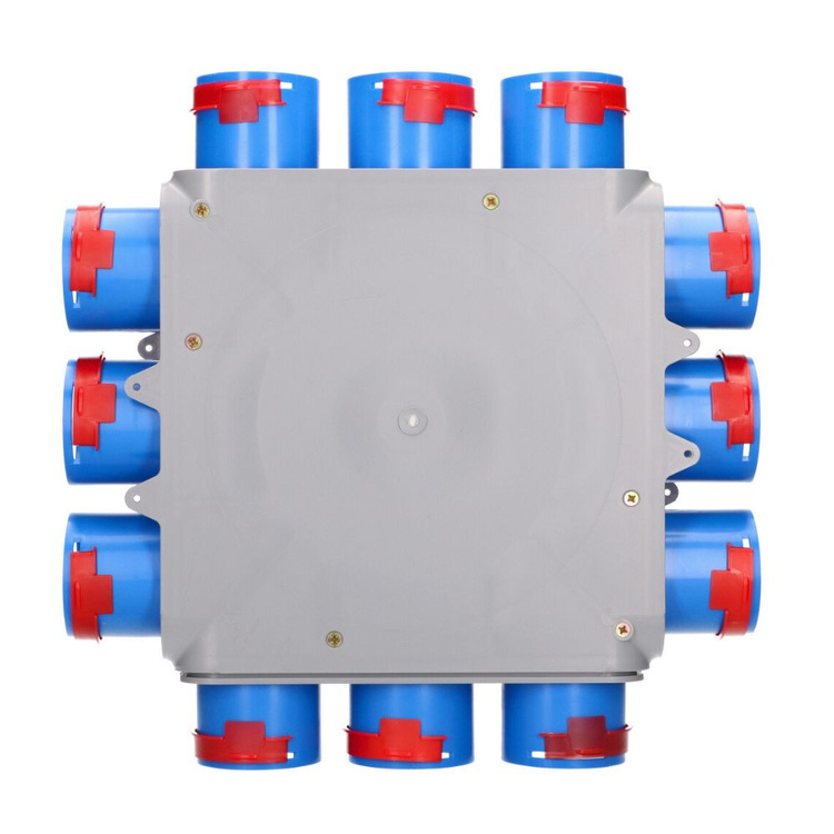 SKRZYNKA ROZDZIELCZA 12X75/200 REKUPERACJA FLEX ROZDZIELACZ WENTYLACYJNY