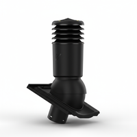 Kominek wentylacyjny IZOLOWANY do dachówki STODO/CONTITION 12 CZARNA ANGOBA/GLAZURA AMADEUS CZARNA fi125