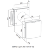 Rekuperator Ścienny Decentralny VENTO Expert Wi-FI A50 50m3/h