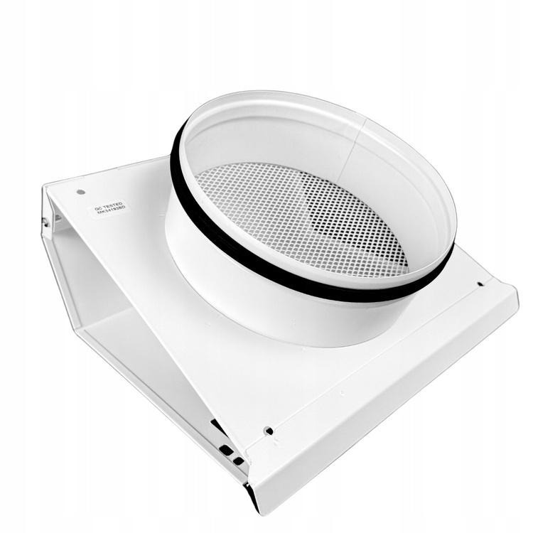 Czerpnia powietrza ścienna kratka wentylacyjna fi 125 kolor: BIAŁA