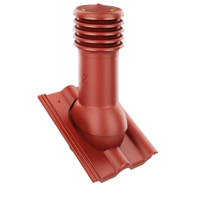 Kominek wentylacyjny do dachówki EXTRA CIEMNOCZERWONY fi150