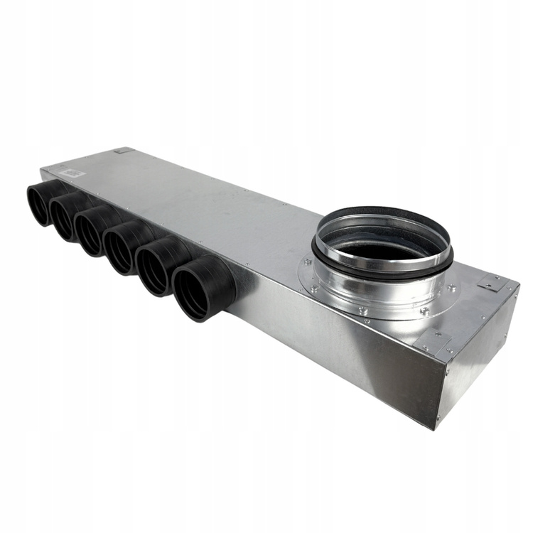 ROZDZIELACZ WENTYLACYJNY skrzynka rozdzielcza IZOLOWANA 6x75 fi 200