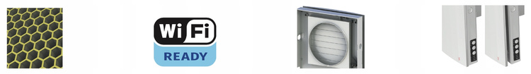 Rekuperator Ścienny Decentralny VENTO Expert A100 Wi-Fi 108m3/h