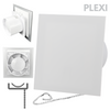 Wentylator łazienkowy dRim fi100 (PS) + FRONT PP Biały mat