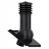 Kominek wentylacyjny do dachówki BERGAMO CZARNA GLAZUROWANA fi125