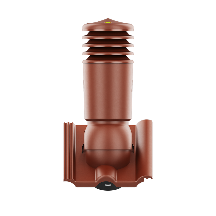 Kominek wentylacyjny IZOLOWANY do dachówki ROMAŃSKA KASZTANOWY CISAR fi125