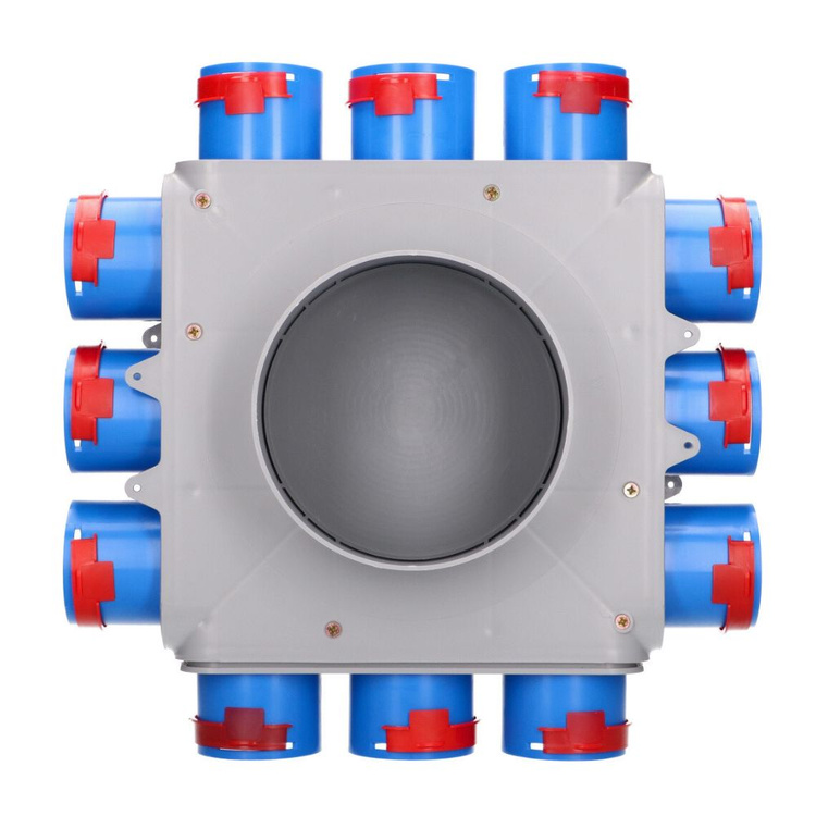 SKRZYNKA ROZDZIELCZA 12X75/200 REKUPERACJA FLEX ROZDZIELACZ WENTYLACYJNY