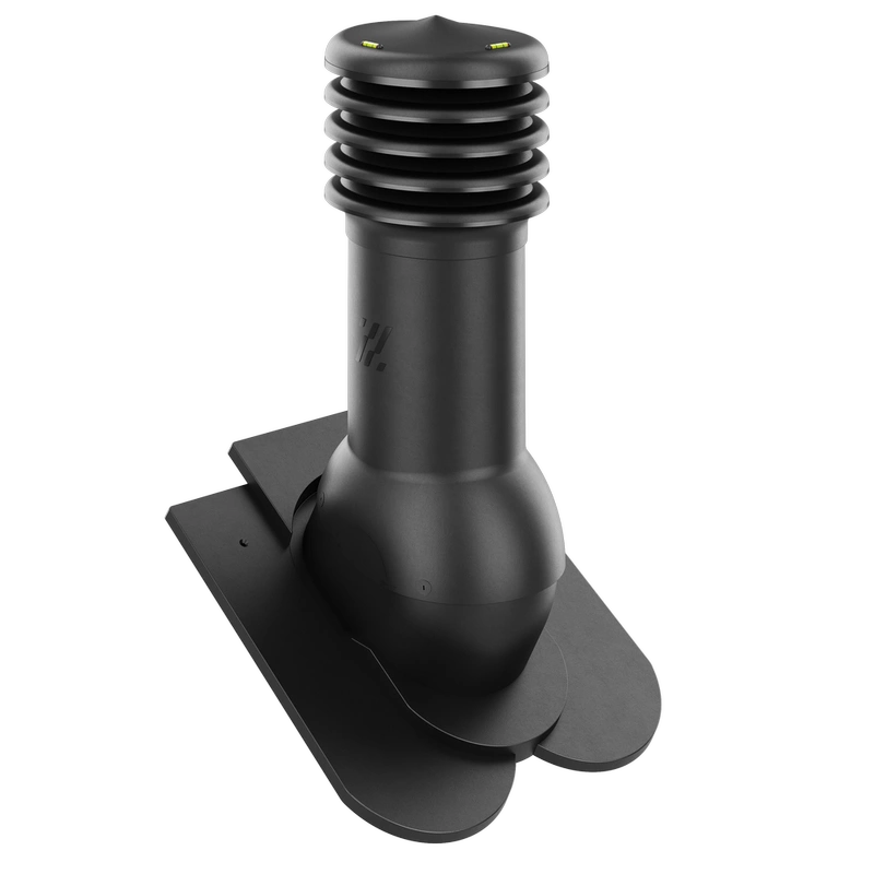 Kominek wentylacyjny do dachówki ALEGRA 9 CZARNA ANGOBA SZLACHETNA fi125 pol_pl_Kominek-wentylacyjny-WYRZUTNIA-do-pokryc-plaskich-BRAZOWY-fi125-6736_1