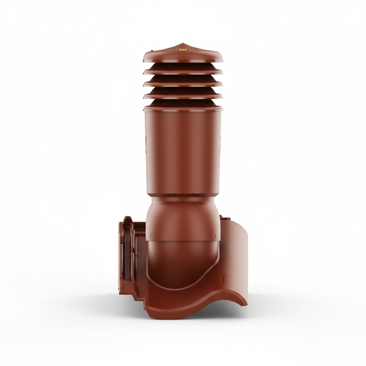 Kominek wentylacyjny IZOLOWANY do dachówki MILANO MIEDZIANA ANGOBA fi150