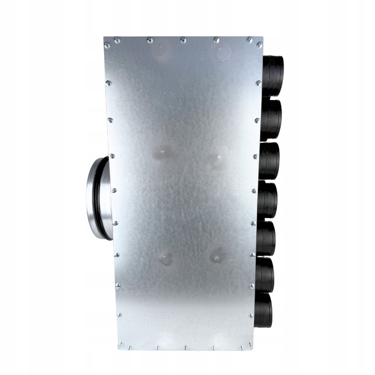 Skrzynka rozdzielcza rozdzielacz przelotowy wentylacja fi 200 / 14x75 mm