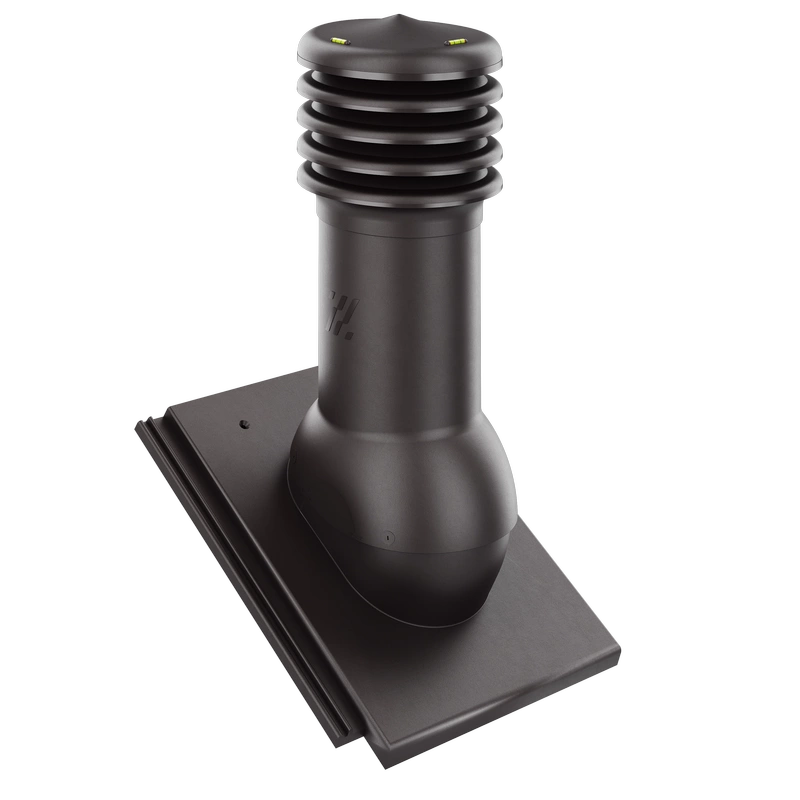 Kominek wentylacyjny do dachówki ALEGRA 9 CZARNA ANGOBA SZLACHETNA fi125 pol_pl_Kominek-wentylacyjny-WYRZUTNIA-do-pokryc-plaskich-BRAZOWY-fi125-6736_1