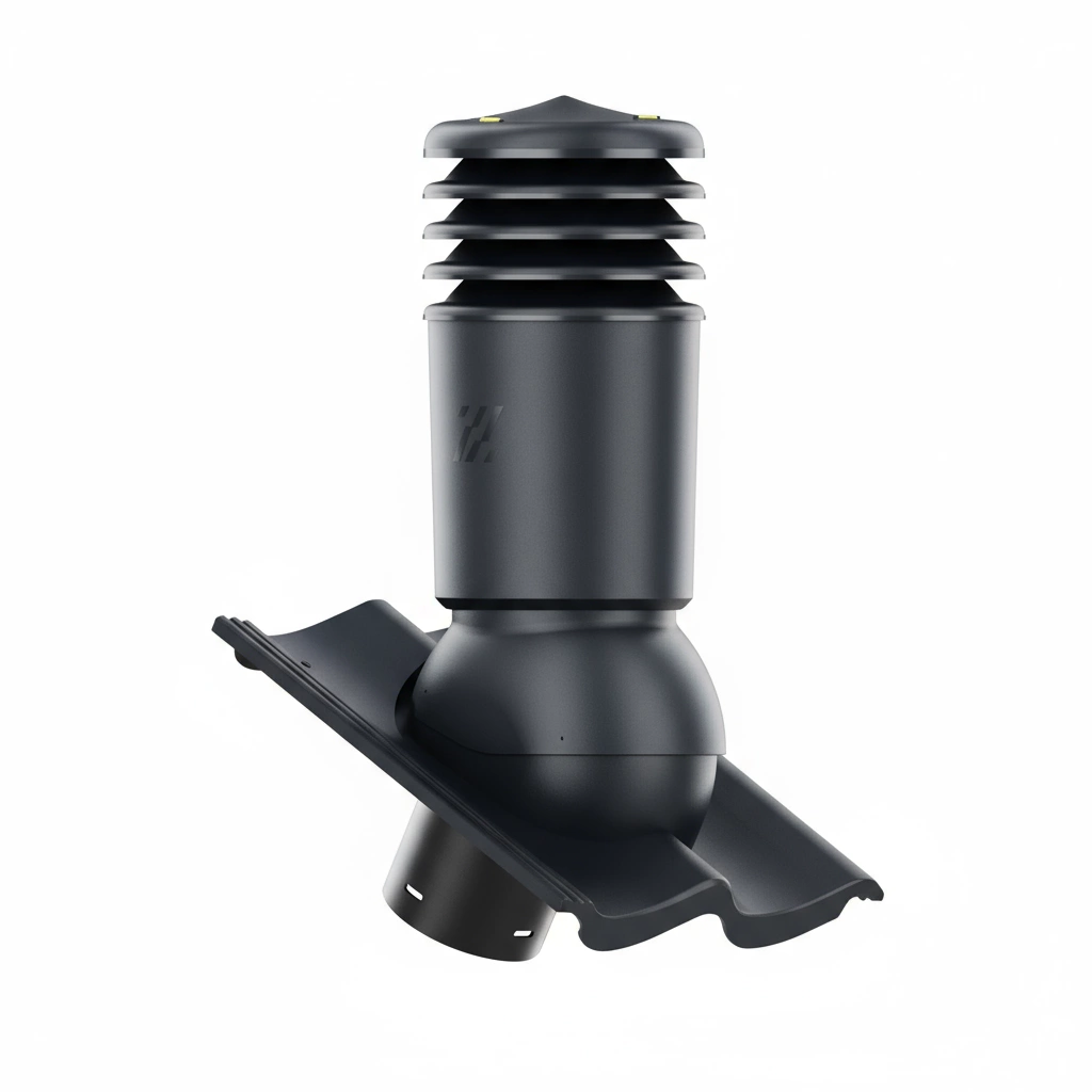 Kominek wentylacyjny do dachówki ALEGRA 9 CZARNA ANGOBA SZLACHETNA fi125 pol_pl_Kominek-wentylacyjny-WYRZUTNIA-do-pokryc-plaskich-BRAZOWY-fi125-6736_2