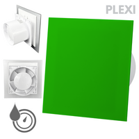 Wentylator łazienkowy dRim fi125 (HS+TS) + FRONT PP Zielony