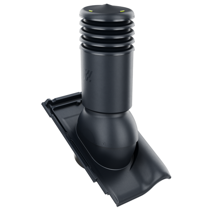 Kominek wentylacyjny IZOLOWANY do dachówki MONZA PLUS ANTRACYT ANGOBA fi125