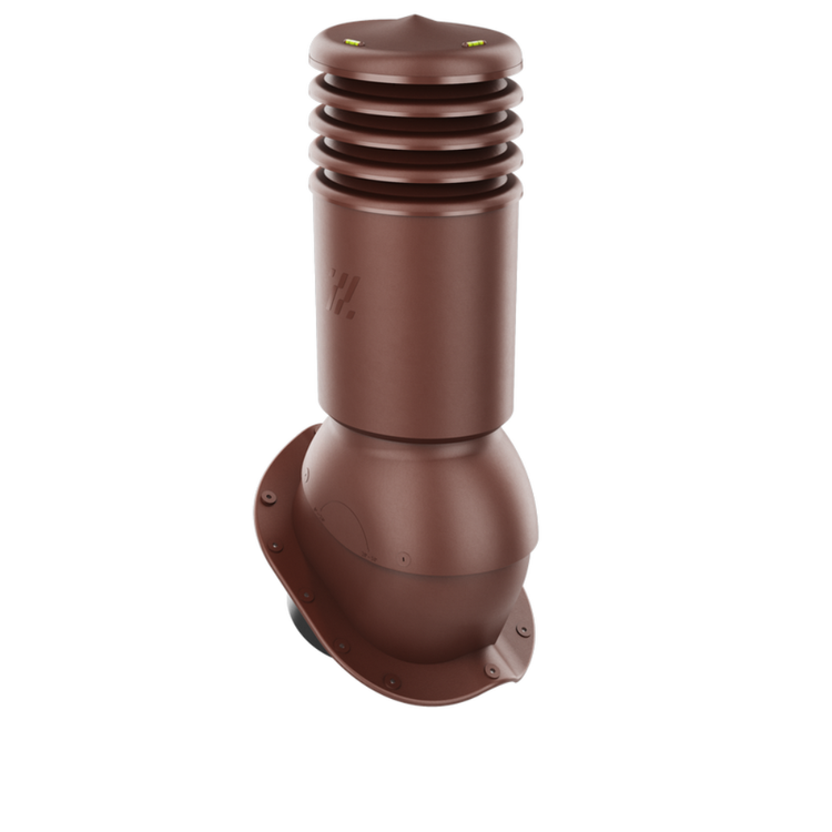 Kominek Wentylacyjny IZOLOWANY WYRZUTNIA fi150mm - Do Każdej Blachodachówki BRĄZOWY RAL 8017