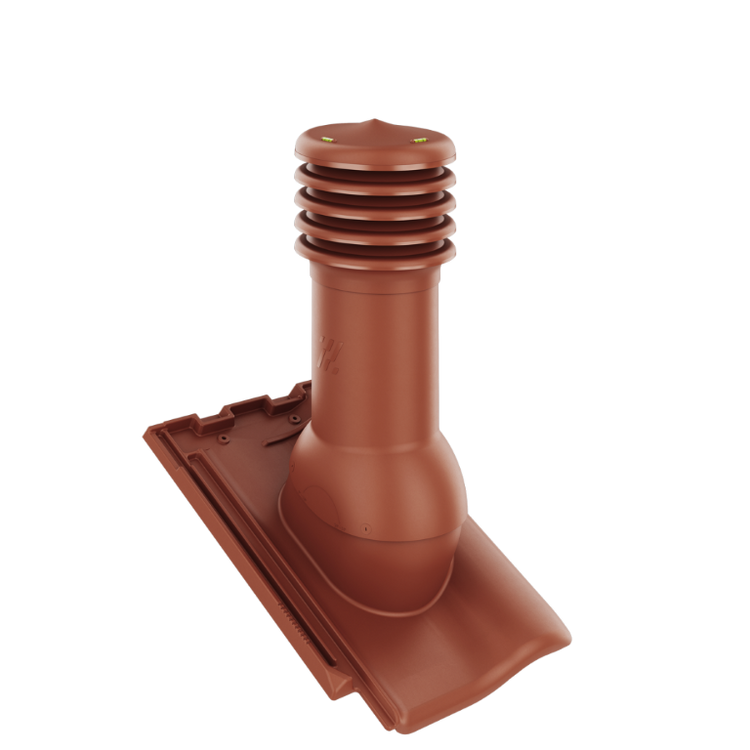 Kominek wentylacyjny do dachówki NIBRA F8 1/2 CZERWONY fi125