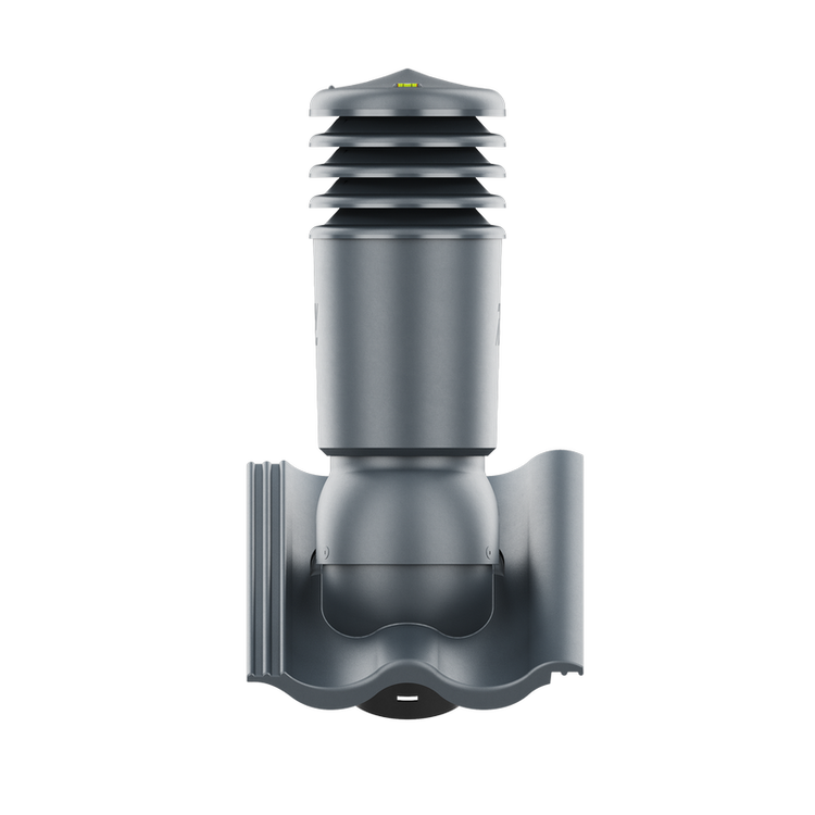 Kominek wentylacyjny IZOLOWANY do dachówki PALEMA NIEBIESKI/ANTRACYT fi125