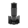 Kominek wentylacyjny IZOLOWANY do dachówki VOJENS (PODWÓJNA RZYMSKA) CZARNY fi125