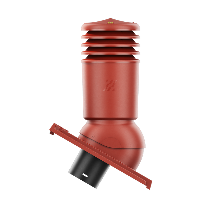 Kominek wentylacyjny IZOLOWANY do dachówki DOMINO CZERWIEŃ WINNA fi150