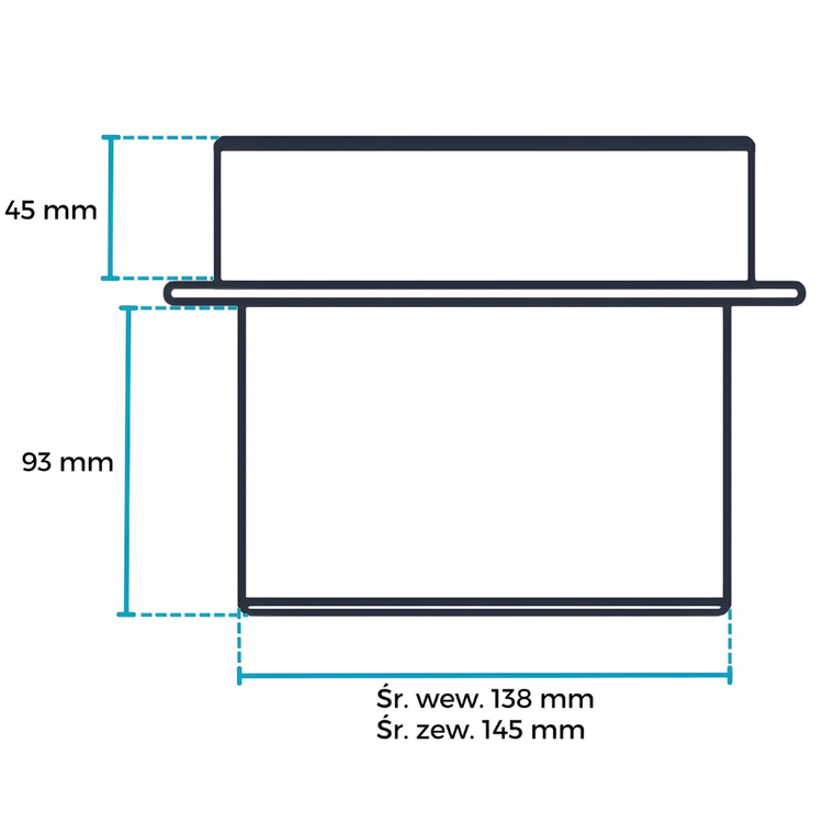 Adapter wpust kominowy FLATLINE BASIC okrągły fi150