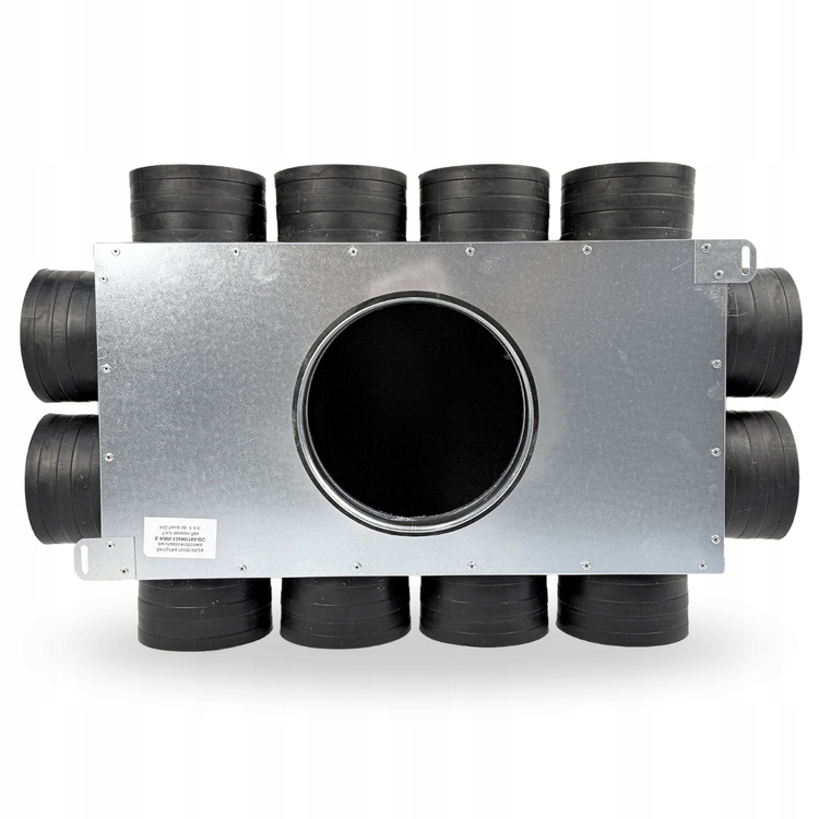 Skrzynka rozdzielcza rozdzielacz rurowy wentylacyjny fi160 / 12x90mm