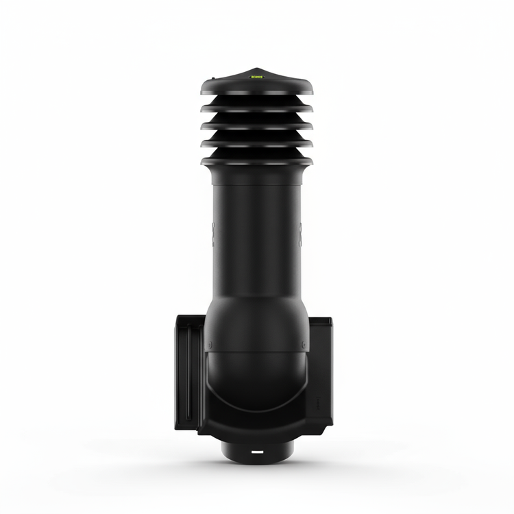 Kominek wentylacyjny do dachówki CANTUS CZARNY MAT/GLAZURA/KRYSZTAŁ fi150