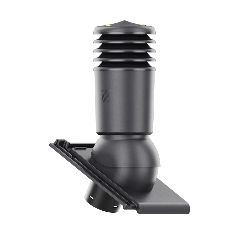 Kominek wentylacyjny do dachówki ALEGRA 9 CZARNA ANGOBA SZLACHETNA fi125 pol_pl_Kominek-wentylacyjny-WYRZUTNIA-do-pokryc-plaskich-BRAZOWY-fi125-6736_2