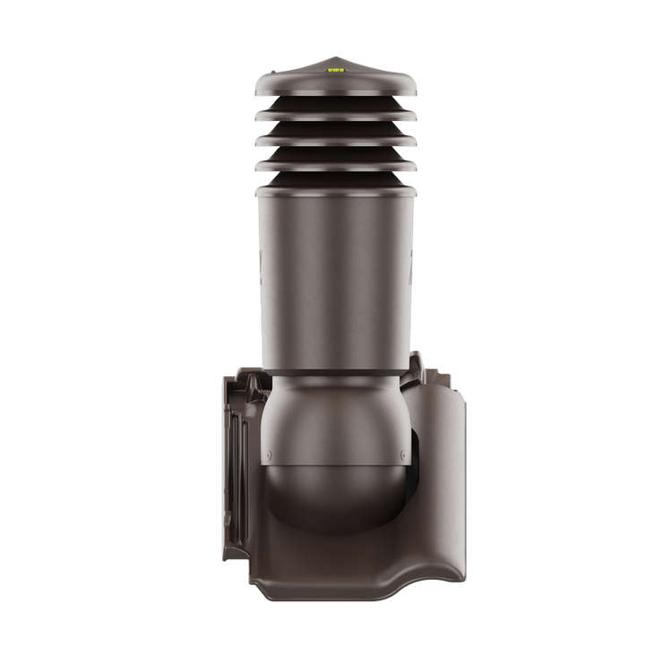 Kominek wentylacyjny IZOLOWANY do dachówki PIEMONT BRĄZOWA ANGOBA/JESIENNY LIŚĆ fi150