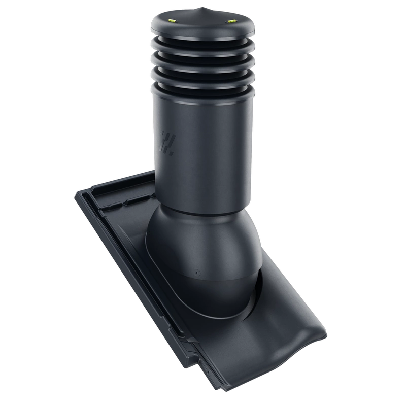 Kominek wentylacyjny do dachówki ALEGRA 9 CZARNA ANGOBA SZLACHETNA fi125 pol_pl_Kominek-wentylacyjny-WYRZUTNIA-do-pokryc-plaskich-BRAZOWY-fi125-6736_1