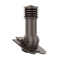 Kominek wentylacyjny do dachówki KARPIÓWKI CIEMNY BRĄZOWY RAL 8019 fi150