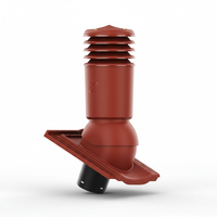 Kominek wentylacyjny IZOLOWANY do dachówki STODO/CONTITION 12 GLAZURA BRĄZ KASZTAN fi150