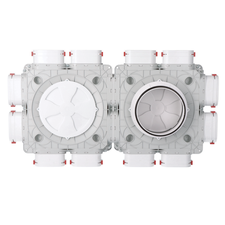 Skrzynka rozdzielcza - Rekuperacja - System Owalny FLAT 12x52 / 160mm