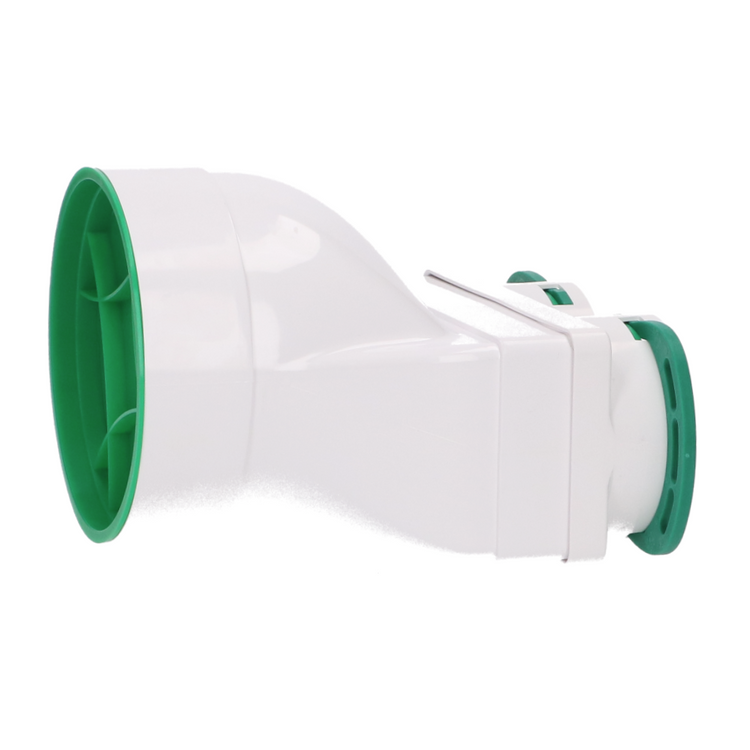 SKRZYNKA ROZPRĘŻNA pod anemostat podsufitowa POZIOMA fi 125 / 2x75 mm