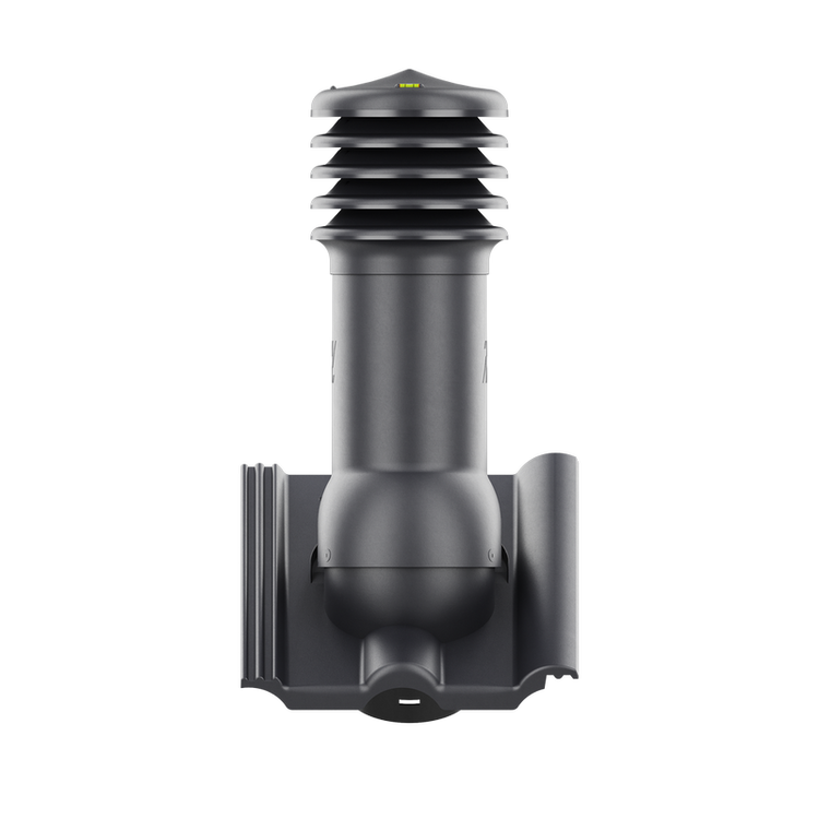 Kominek wentylacyjny do dachówki VOJENS (PODWÓJNA RZYMSKA) GRAFIT fi125