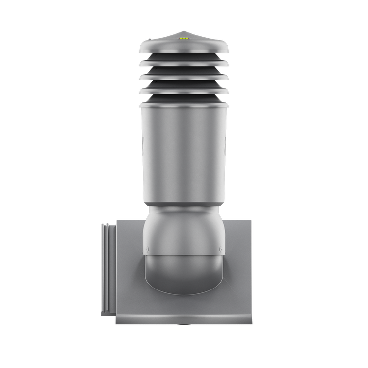 Kominek wentylacyjny IZOLOWANY do dachówki PLANUM CIEMNOSZARY fi150