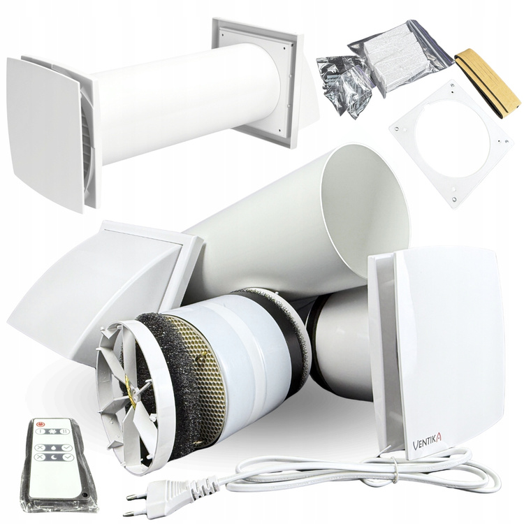 Rekuperator Ścienny Decentralny Ventika SOLO+ Ø100