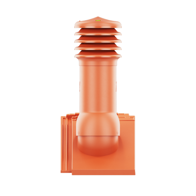 Kominek wentylacyjny do dachówki OREA 9 CZERWIEŃ NATURALNA fi125