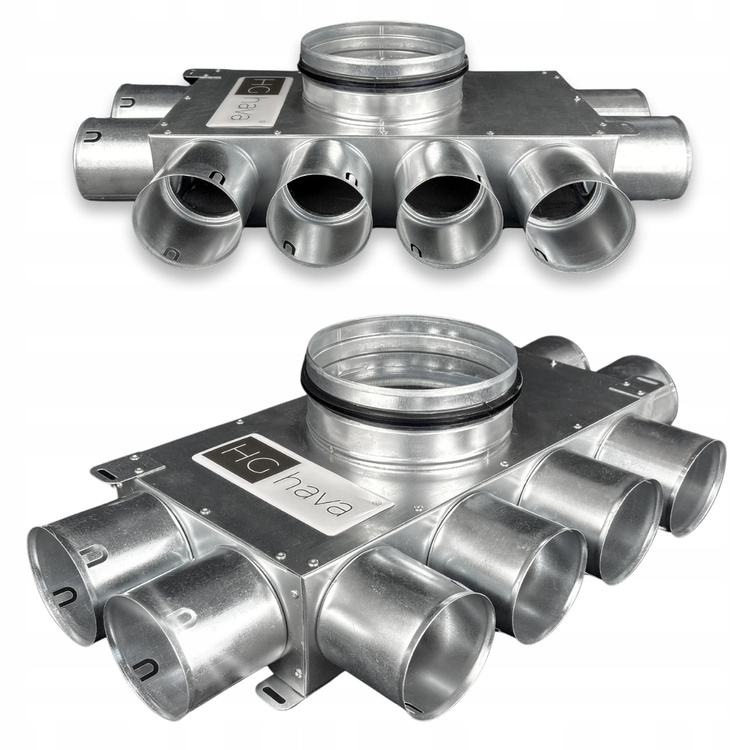 Rozdzielacz wentylacyjny 8x90 mm / fi 200 REKUPERACJA fi 90