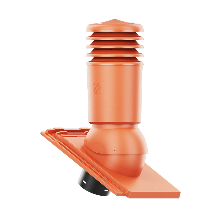 Kominek wentylacyjny IZOLOWANY do dachówki OREA 9 CZERWIEŃ NATURALNA fi150