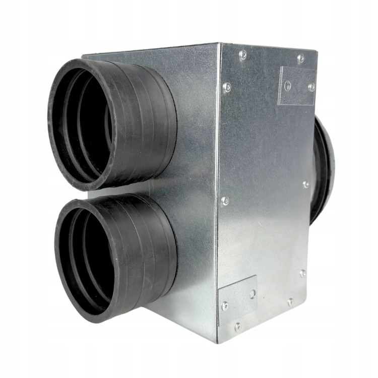 SKRZYNKA ROZPRĘŻNA PRZELOTOWA 2x75 fi125 OCYNK GUMA REKUPERACJA