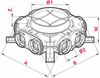 SKRZYNKA ROZDZIELCZA ROZDZIELACZ REKUPERACJA WENTYLACJA fi200 / 8x75mm