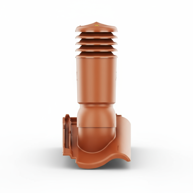 Kominek wentylacyjny IZOLOWANY do dachówki MILANO NATURALNA CZARWIEŃ fi150