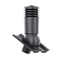 Kominek wentylacyjny IZOLOWANY do dachówki VOJENS (PODWÓJNA RZYMSKA) GRAFIT fi125